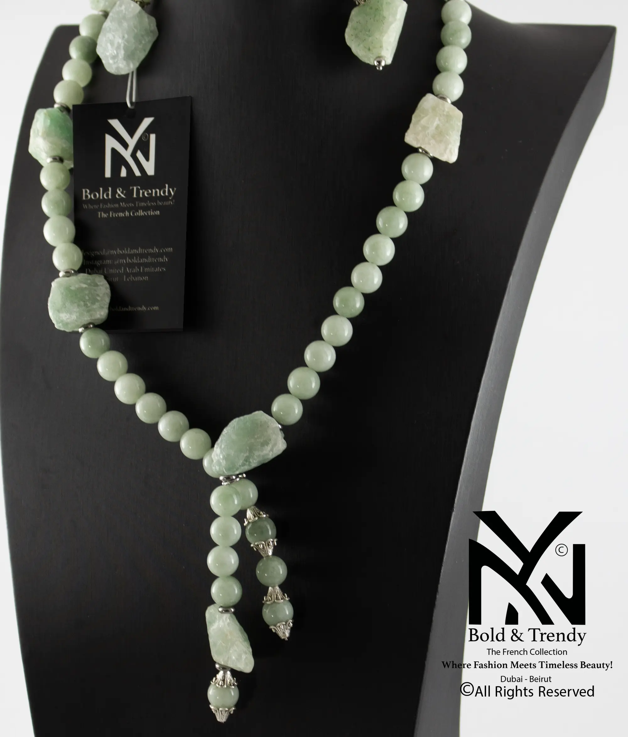  Complete Set Natural Uncut Rough Natural Cloudy Green Jade Beads 1