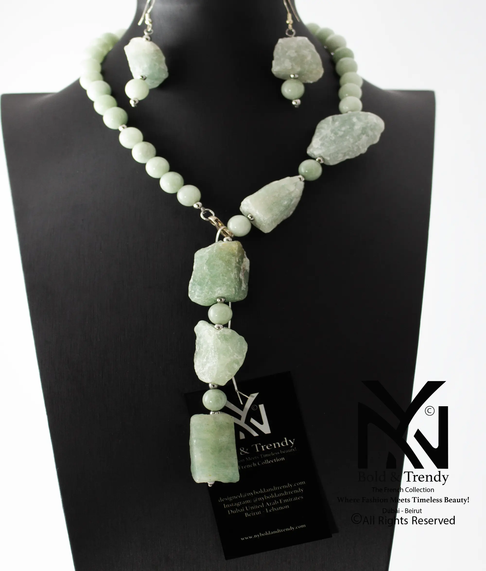 Complete Set Natural Uncut Rough Natural Cloudy Green Jade Stone