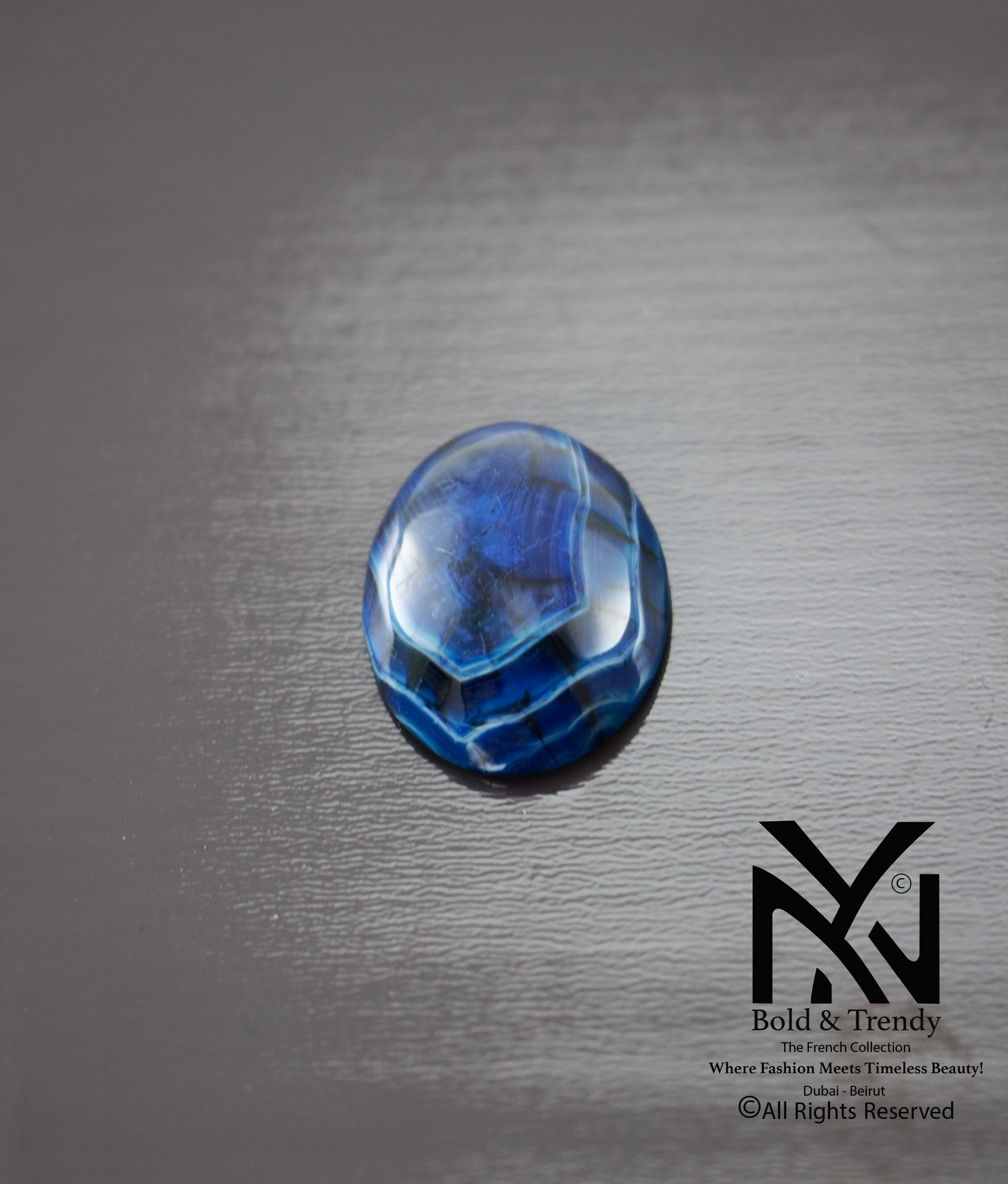  Dragon Blue Black Agate 1