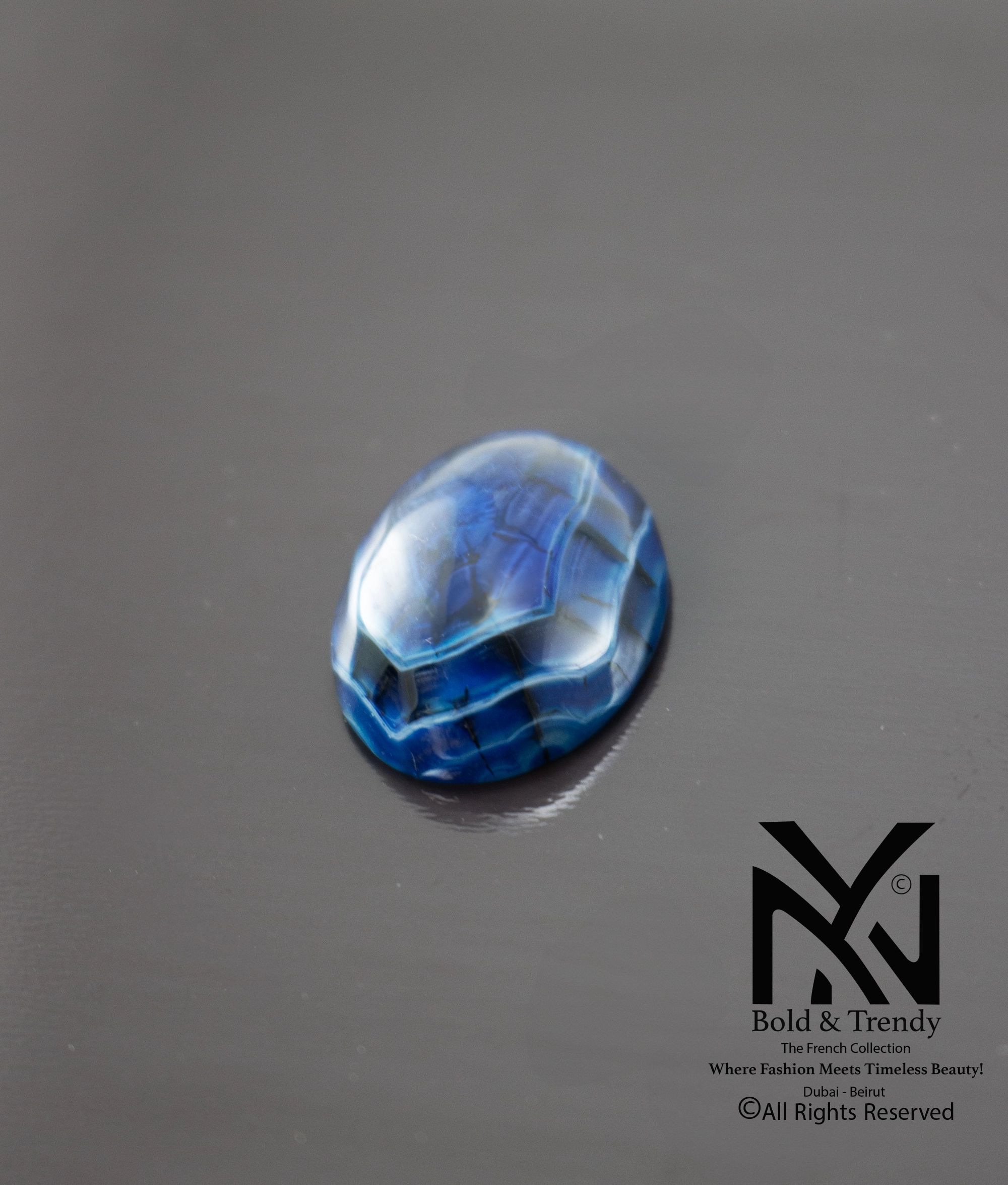  Dragon Blue Black Agate 1
