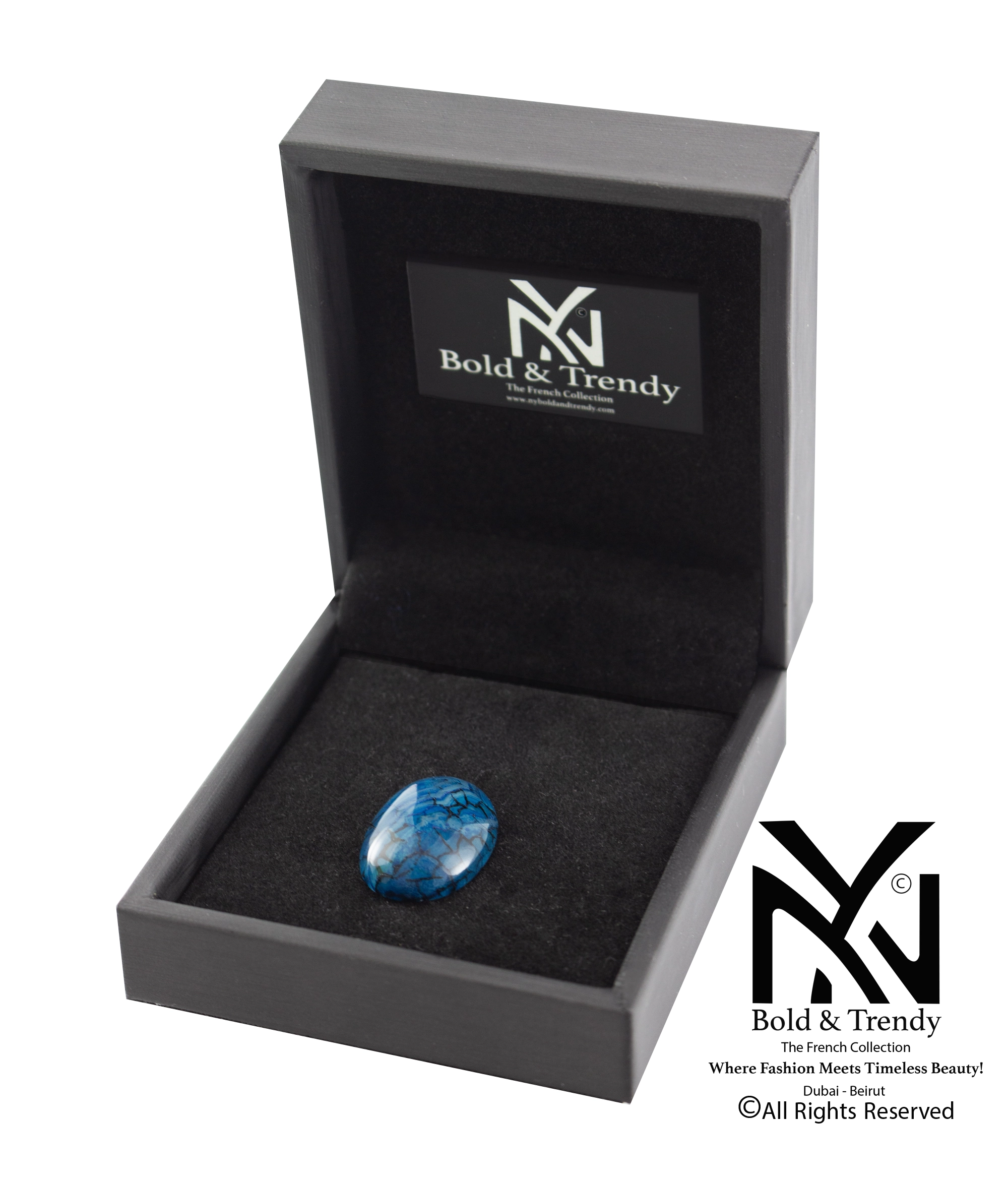 Dragon Dark Blue Black Agate 1