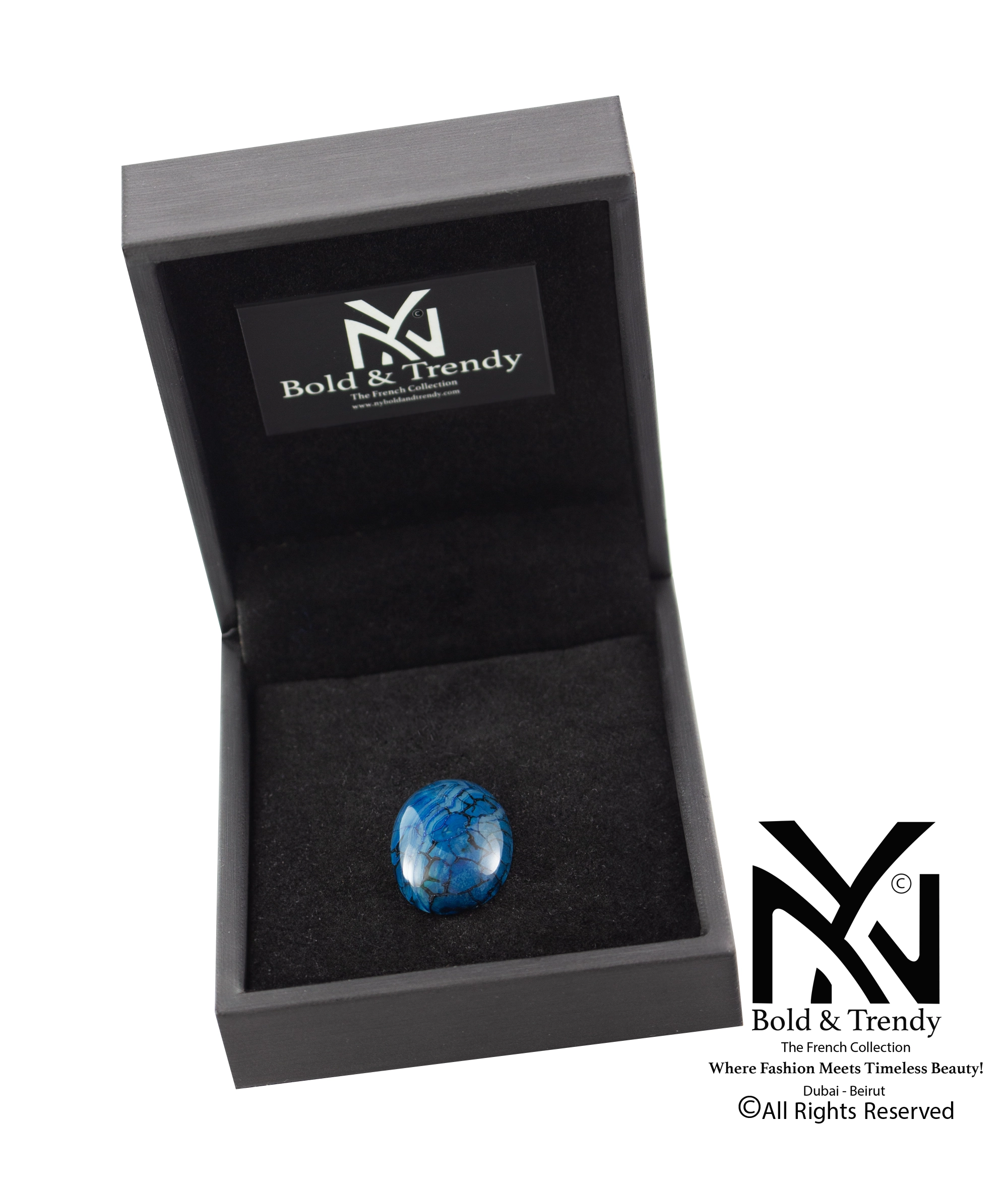  Dragon Dark Blue Black Agate 1