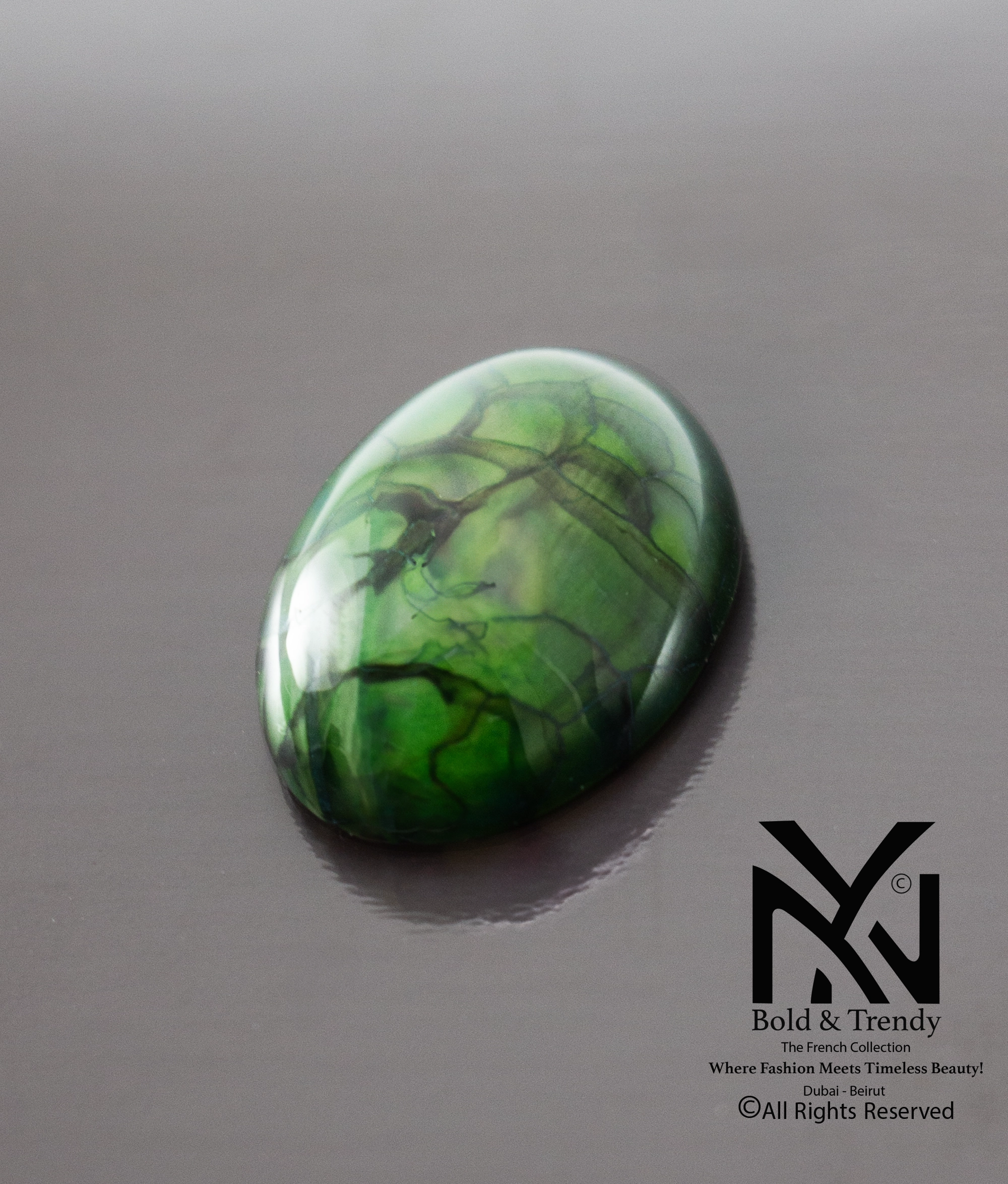 Dragon Green Black Agate Stones 1