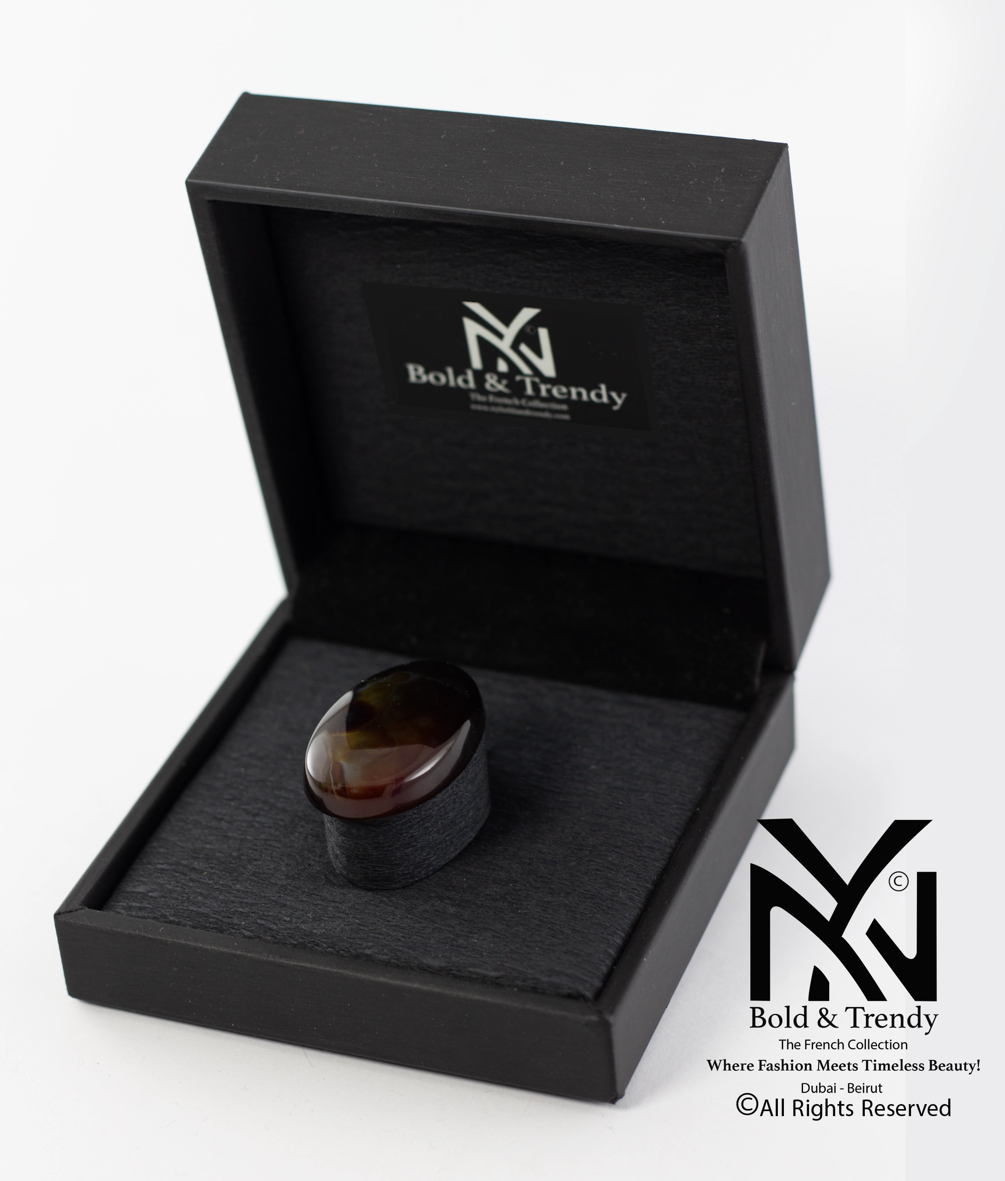 black yellow red agate 1