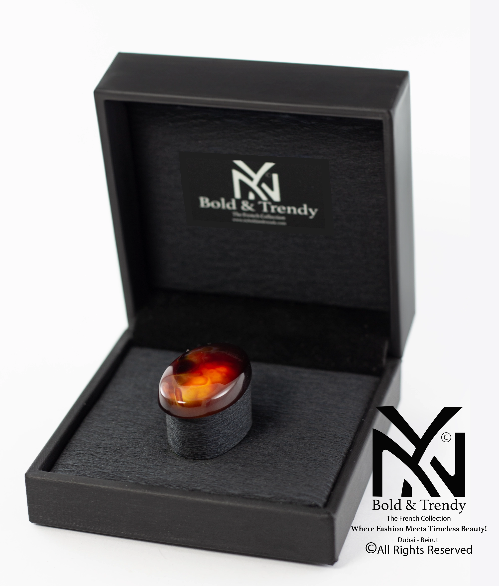 black yellow red agate 1