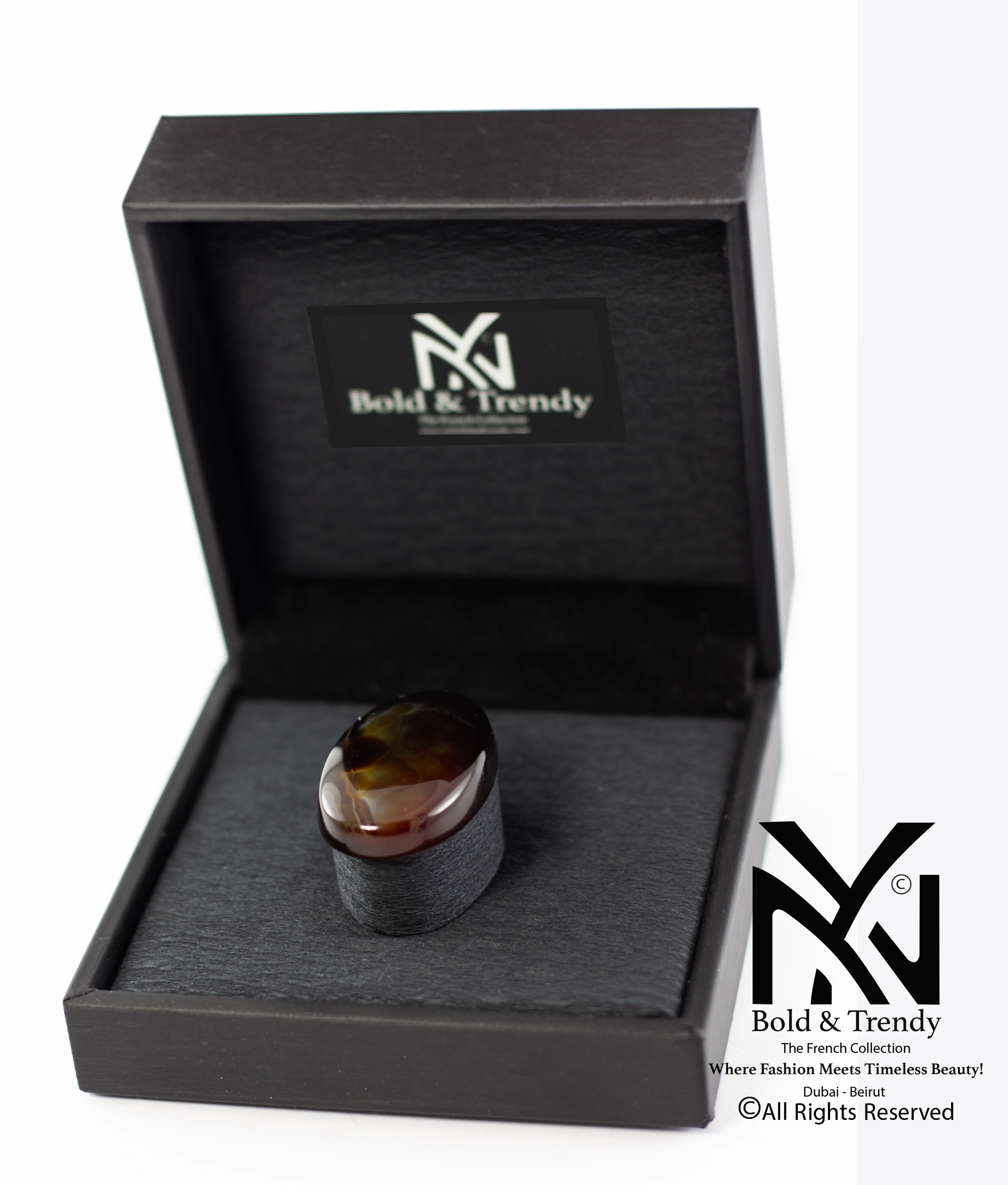 black yellow red agate 1