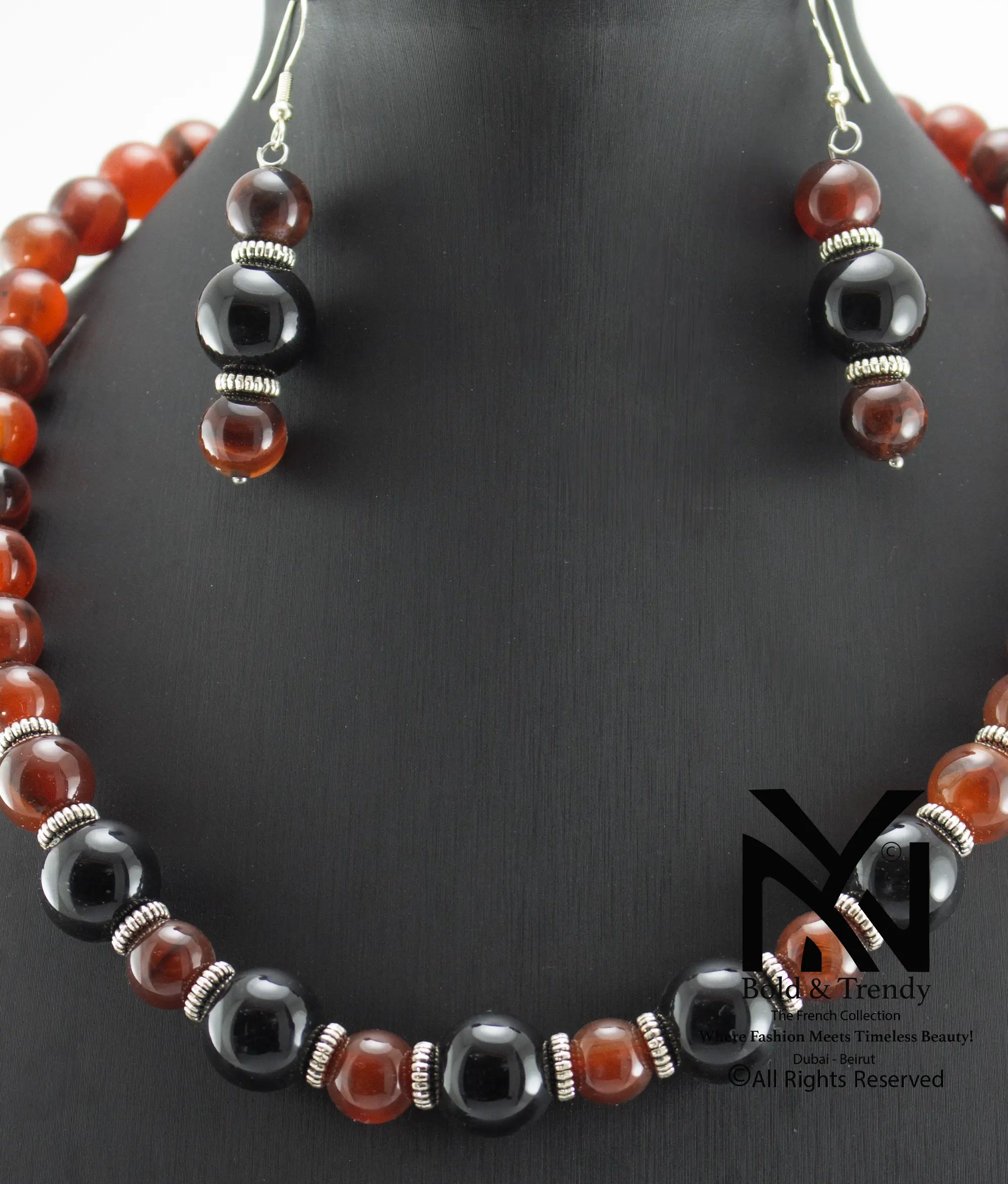  Complete Set Mix Of Rare Agate Black Australian Mexican Red Fire Orange Peach Yamani and Silver 1