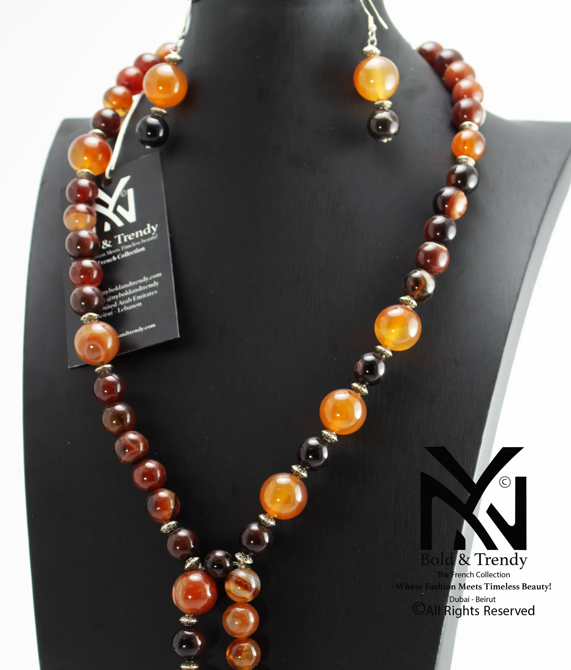 Complete Set Mix Of Rare Agate Black Australian Mexican Red Fire Orange Peach Yamani and Silver 1