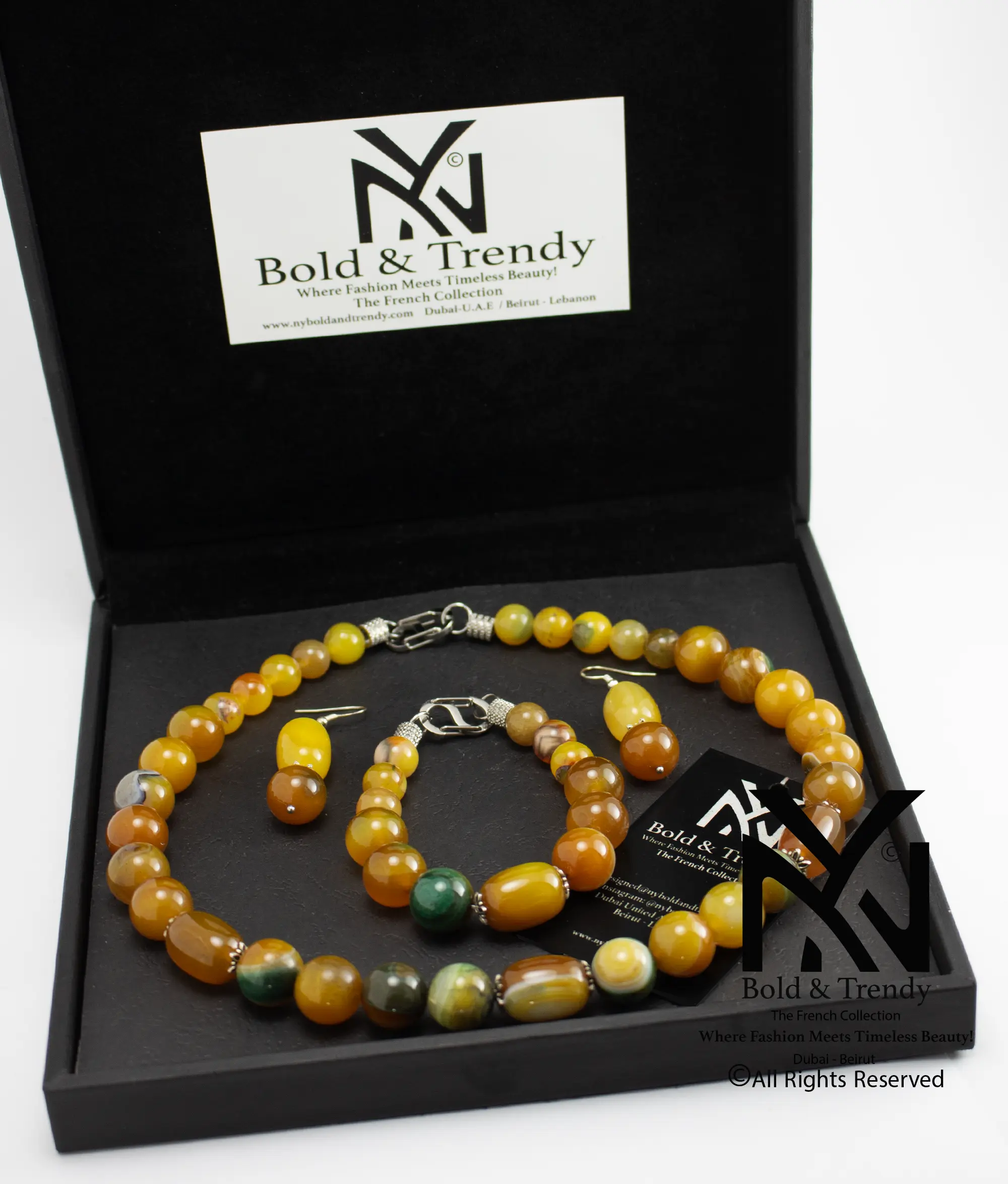  Complete Set Mix Of Rare Agate Black Australian Mexican Red Fire Orange Peach Yamani and Silver 1