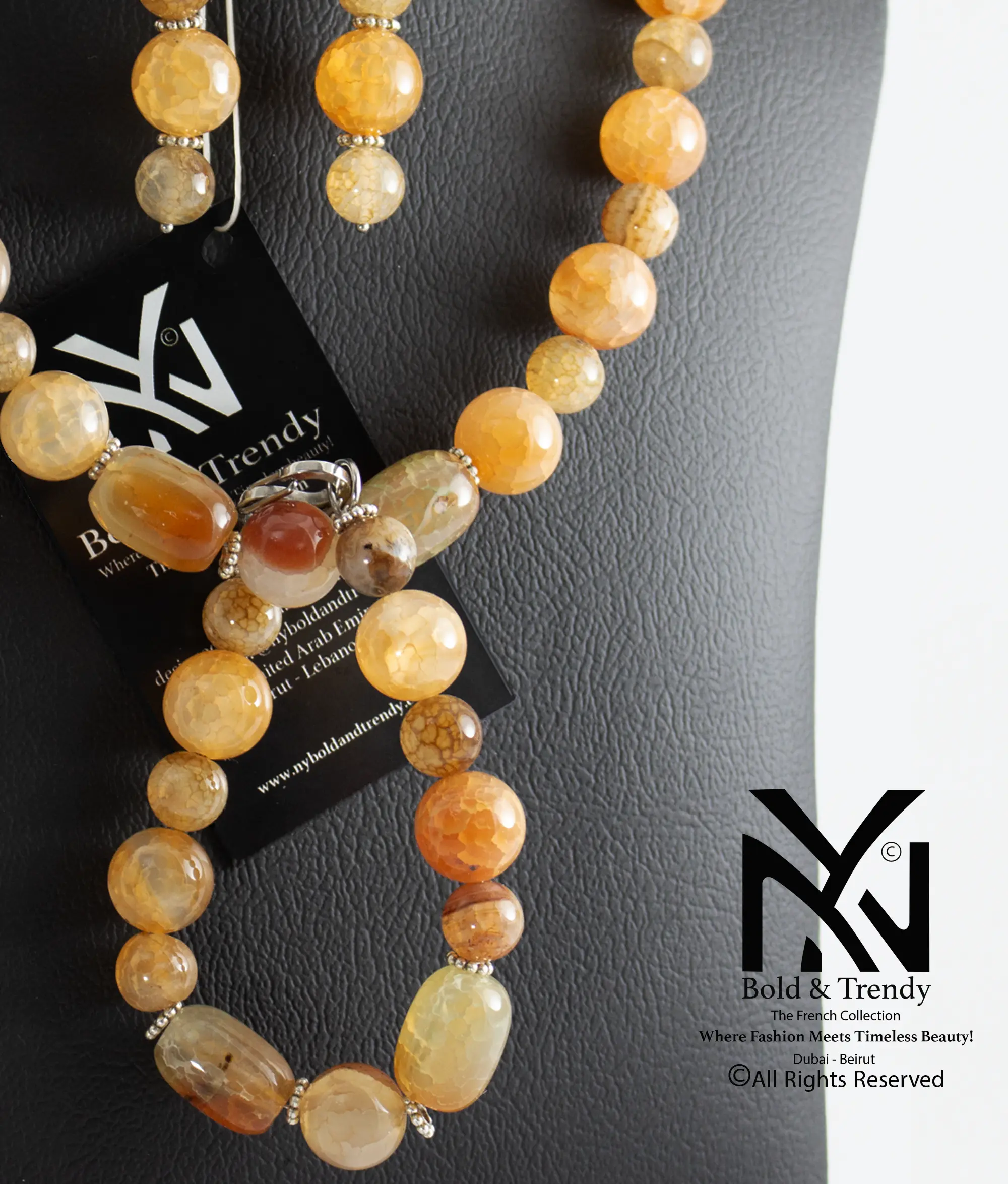  Complete Set Natural Botswana Yellow Honey Agate 1