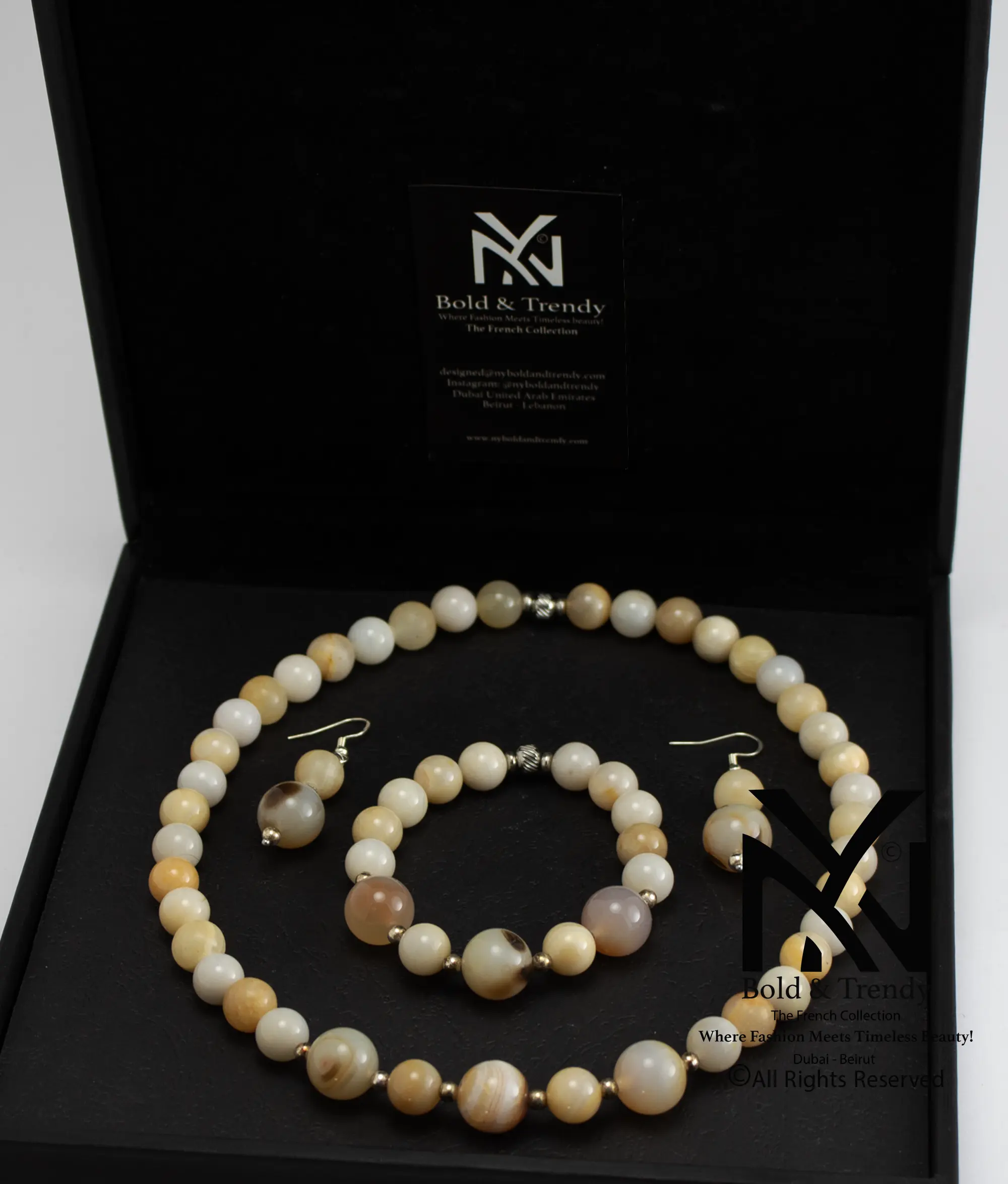  Complete Set Natural Rare Brazilian Ivory Agate 1