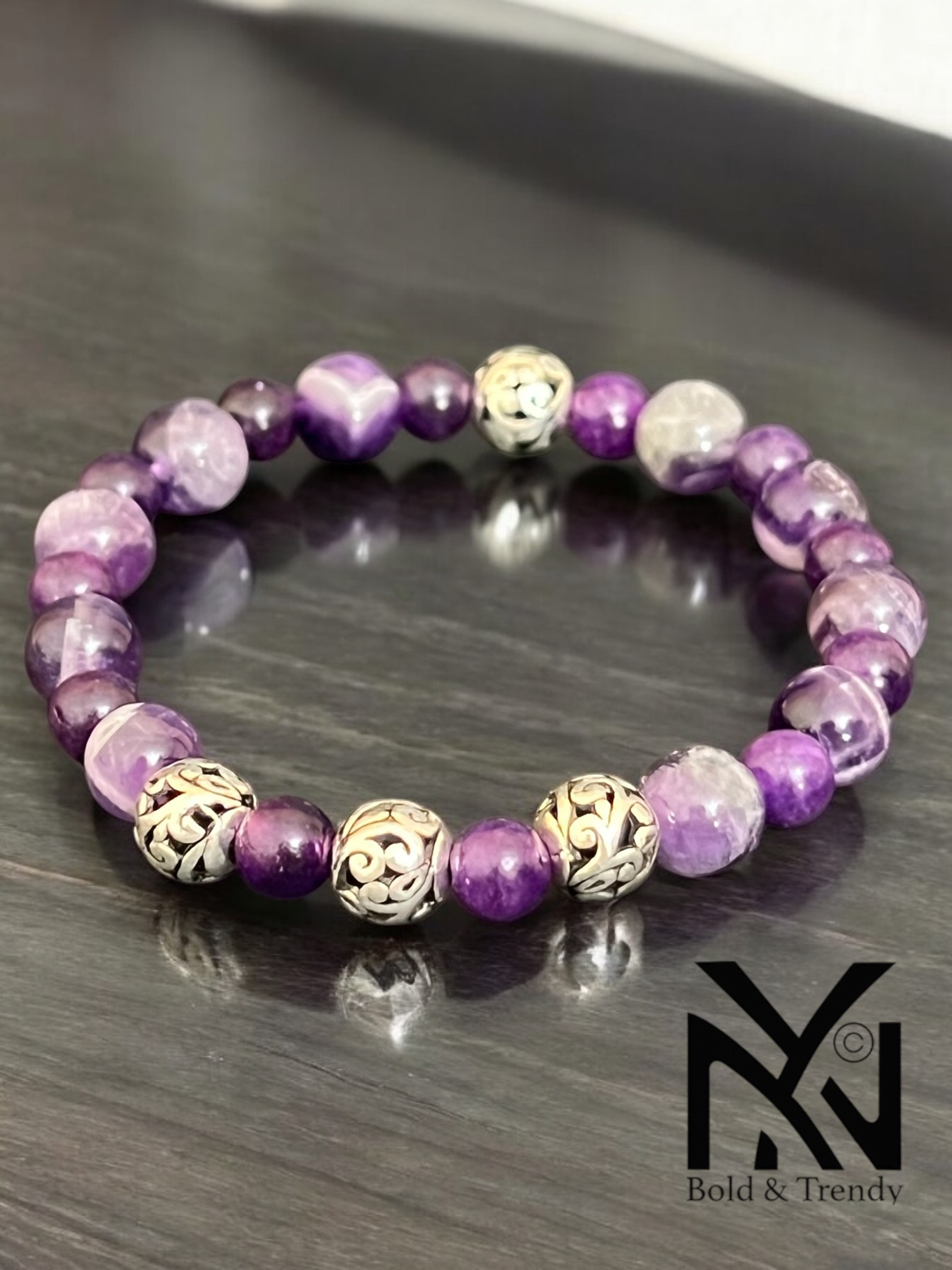 Bracelet Sérénité Pourpre - Amethyst Bracelet for Emotional Balance
