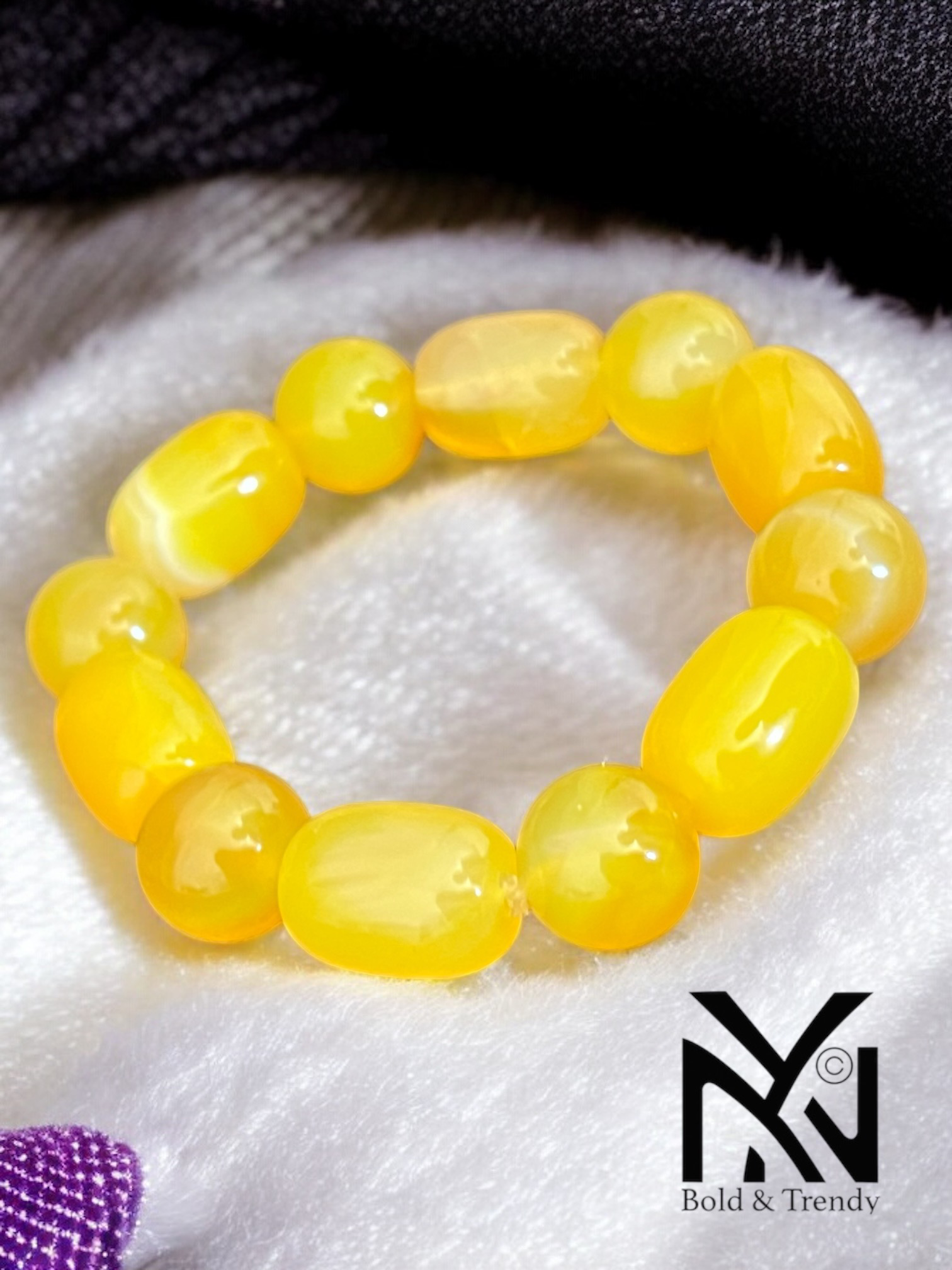 Rêve Botswana bracelet with unique Botswana agate stones
